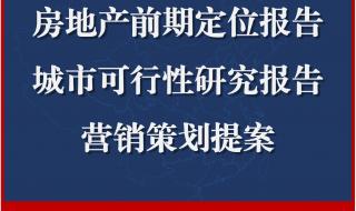 房地产营销策划报告